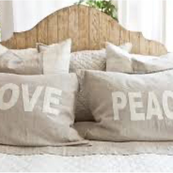 Pom Pom at Home for Jilly Box - Love and Peace Pillow Shams - New! - Picture 6 of 6